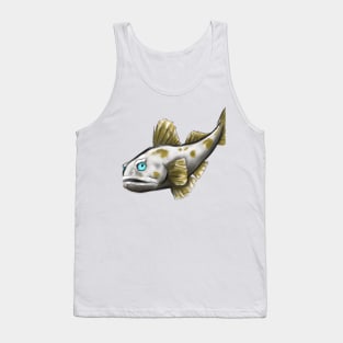 Cute Cod Drawing Tank Top